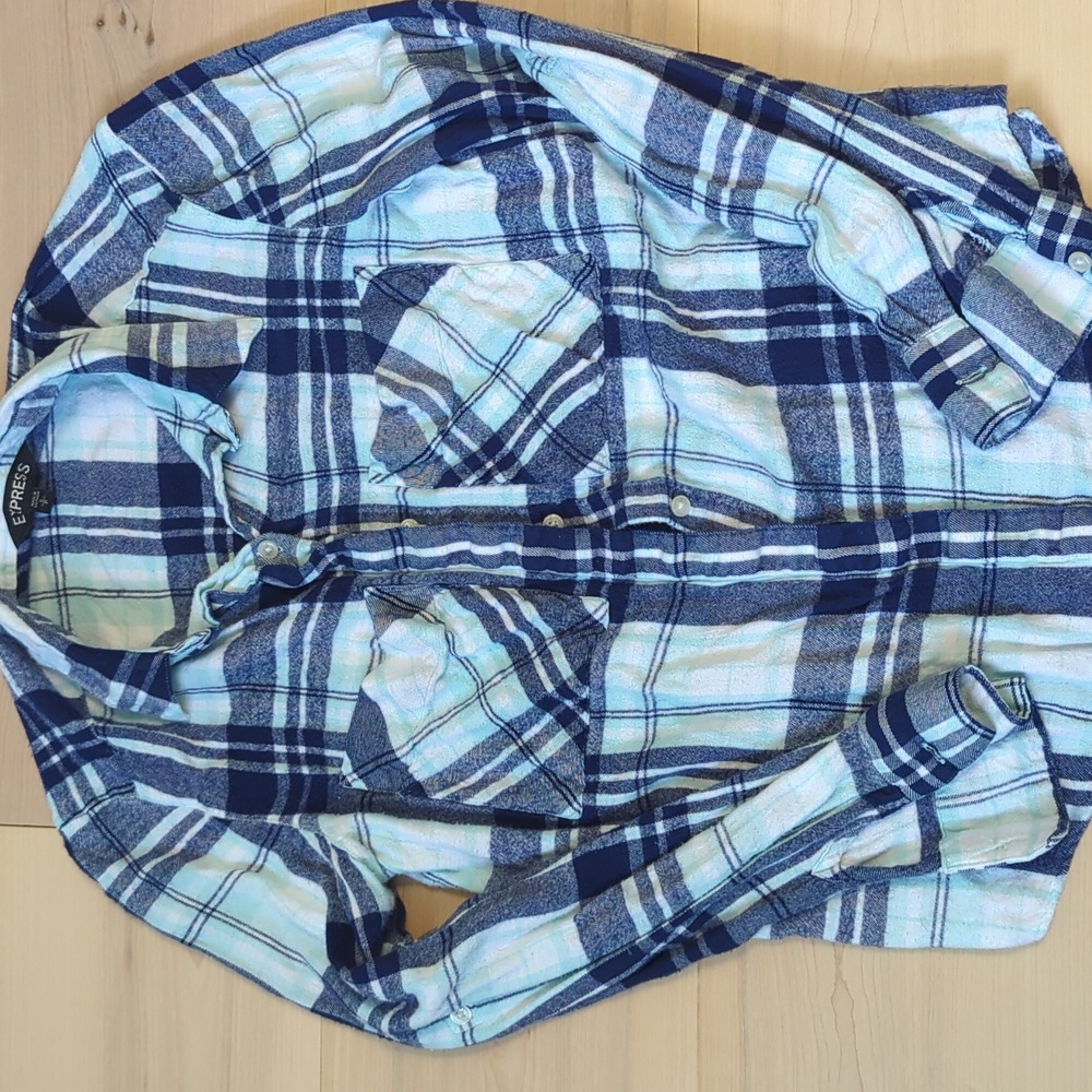 Express plaid flannel shirt